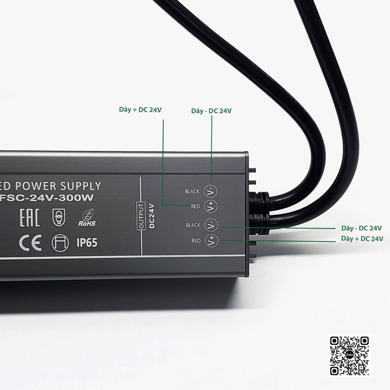 Nguồn ngoài trời 300W IP65 DC24V | Akimi